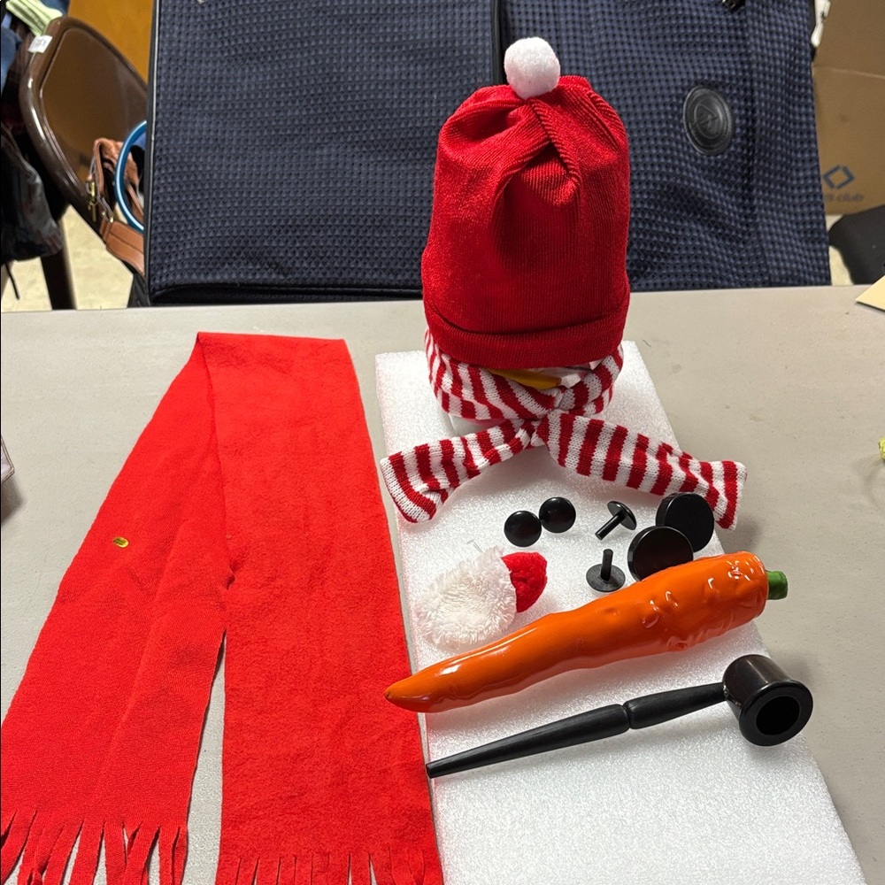 Red Snowman Kit with Accessories